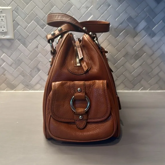 Vintage Banana Republic Leather satchel purse - Picture 4 of 14